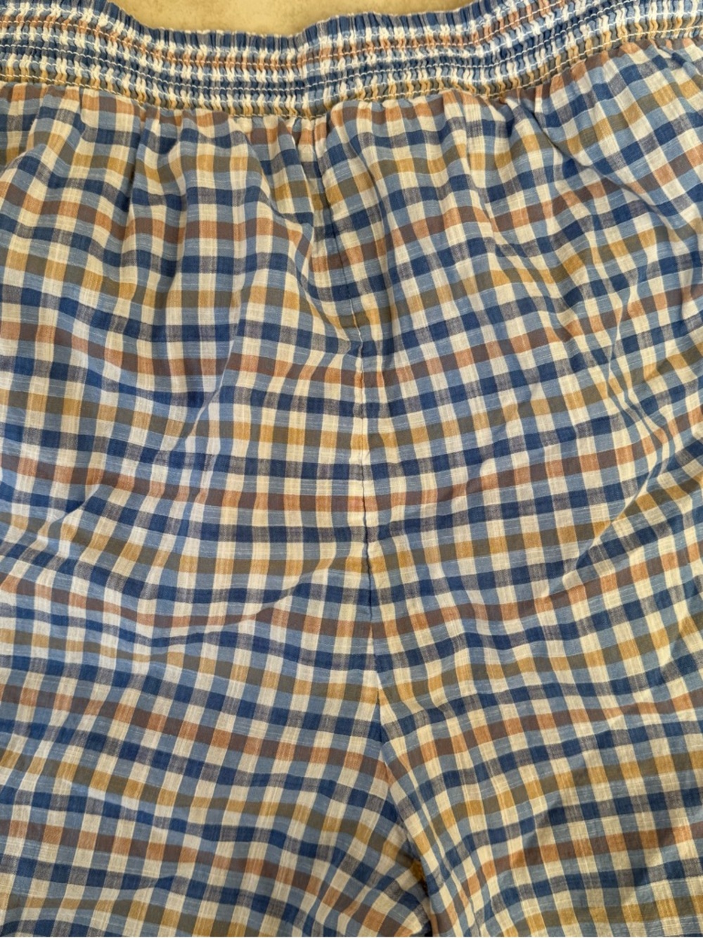Anthropologie Lace-Trim Cotton Bermuda Shorts Gingham Size XS - Picture 4 of 5